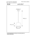 pendant luminaire NOLAN E27 IP20, gold matt, brass, black