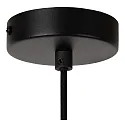 Lucide pendant luminaire GREGORY square E27 IP20, black