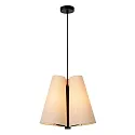 Lucide pendant luminaire GREGORY square E27 IP20, beige, black