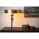 Lucide table lamp GIADA 2 flames, round E27 IP20, gold matt, brass, black 