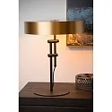 Lucide table lamp GIADA 2 flames, round E27 IP20, gold matt, brass, black 