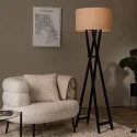 Lucide floor lamp TRAFALGAR E27 IP20, black 