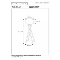 Lucide floor lamp TRAFALGAR E27 IP20, black 