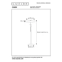 Lucide Stehlleuchte GIADA, Ø 45 cm, 2xE27, Gold matt, Messing