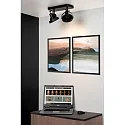 Lucide LED Deckenstrahler TALA, GU10, 2x12W 2200K/3000K, dimmbar, schwarz