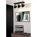 LED Deckenstrahler TALA, GU10, 3x12W 2200K/3000K, dimmbar, schwarz