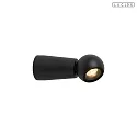 LED Bad  Wandleuchte IPSOS 38° 5W 2700K 420lm IP54 CRI>80 DTW, schwarz