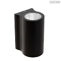 Lucide outdoor wall luminaire AKRA IP54, black 