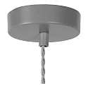Lucide pendant luminaire ISLA round E14 IP20, grey dimmable