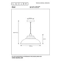Lucide pendant luminaire ISLA round E14 IP20, pink dimmable