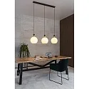 Lucide pendant luminaire JULIUS 3 flames E27 IP20, opal, black
