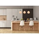 Lucide pendant luminaire JULIUS 3 flames E27 IP20, opal, black