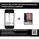 pendant luminaire JULIUS 5 flames, round E27 IP20, opal, black