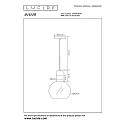 Lucide pendant luminaire JULIUS round E27 IP20, gold matt, brass, opal