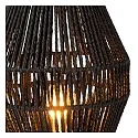 Lucide table lamp CORDULLE square E27 IP20, black 