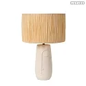 Lucide table lamp VISO E27 IP20, beige, white 