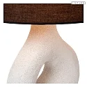 Lucide table lamp FORMA E27 IP20, brown, white 