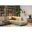 floor lamp JULIUS round E27 IP20, opal, black 
