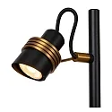 Lucide floor lamp TUNDRAN 3 flames, round GU10 IP20, gold matt, brass, black 