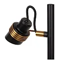 Lucide floor lamp TUNDRAN 3 flames, round GU10 IP20, gold matt, brass, black 