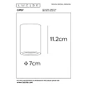 Lucide Deckenstrahler GIPSY, Ø 7 cm, Höhe 11,2 cm, 1xGU10, weiß