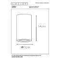Lucide spot GIPSY cylindrical GU10 IP20, white