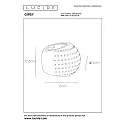 Lucide wall luminaire GIPSY G9 IP20, white