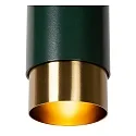 pendant luminaire FLORIS cylindrical GU10 IP20, gold matt, brass, black