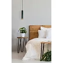 pendant luminaire FLORIS cylindrical GU10 IP20, gold matt, brass, black