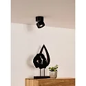 spot YUMIKO LED rotatable IP20, black dimmable
