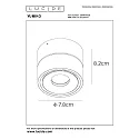 spot YUMIKO LED rotatable IP20, black dimmable