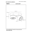 Lucide LED Deckenstrahler YUMIKO, Ø 7,8 cm, 2x8W, 2700K, dimmbar, weiß