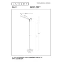 floor lamp GILLY LED round, flexible IP20, black 