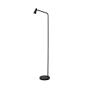battery floor lamp STIRLING IP20, black dimmable