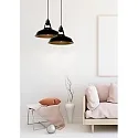 Lucide pendant luminaire BRASSY BIS round E27 IP20, black