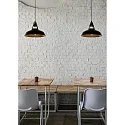 Lucide pendant luminaire BRASSY BIS round E27 IP20, black