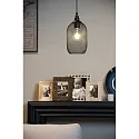 Lucide pendant luminaire MESH round E27 IP20, black