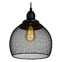 Lucide Pendelleuchte MESH, Ø 22 cm, 1xE27, schwarz