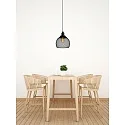 Lucide Pendelleuchte MESH, Ø 22 cm, 1xE27, schwarz