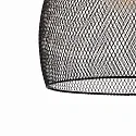 Lucide pendant luminaire MESH round E27 IP20, black
