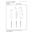 Lucide LED Kinderzimmer-Wandleuchte CHARLIE, 7W 2700K, indirekt, mit Touch-Dimmer + 150cm Steckerkabel, grün / Katze