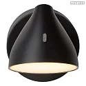 Lucide wall luminaire MILNE swivelling, rotatable IP20, black dimmable