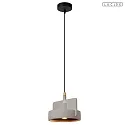 pendant luminaire NINJA E27 IP20, grey, black dimmable