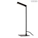 Lucide LED Tischleuchte LAVALE 120° 3W 2700K IP20 CRI>80 drehbar,schwenkbar dimmbar, schwarz