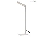 Lucide LED Tischleuchte LAVALE 120° 3W 2700K IP20 CRI>80 drehbar,schwenkbar dimmbar, weiß