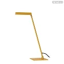 table lamp LAVALE swivelling, rotatable IP20, ochre yellow dimmable