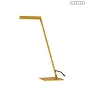 Lucide LED Tischleuchte LAVALE 120° 3W 2700K IP20 CRI>80 drehbar,schwenkbar dimmbar, ockergelb
