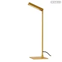 Lucide LED Tischleuchte LAVALE 120° 3W 2700K IP20 CRI>80 drehbar,schwenkbar dimmbar, ockergelb