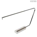 LED Design-Schreibtisch-Leuchte MADISON DTW, IP20, 6.5W 2600K/2800K 300lm 120°, CRi>90, 2x drehbar, dim-to-warm, chrom