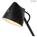 Lucide table lamp MILNE swivelling, rotatable IP20, black dimmable